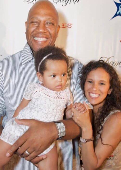 Felicia Forbes with her late husband Tommy Lister and daughter Faith Grace Lister.
